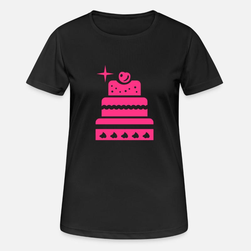 Cake 1C - Women's Breathable T-Shirt - black