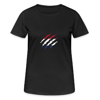 Claw Klaue Laender Niederlande png - Frauen T-Shirt atmungsaktiv - Schwarz - Vorne - AI Model Female 172 light (172cm)