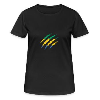 Claw Klaue Laender Gabun png - Frauen T-Shirt atmungsaktiv - Schwarz - Vorne - AI Model Female 172 light (172cm)