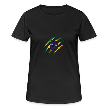 Claw Klaue Laender Brasilien png - Frauen T-Shirt atmungsaktiv - Schwarz - Vorne - AI Model Female 172 light (172cm)