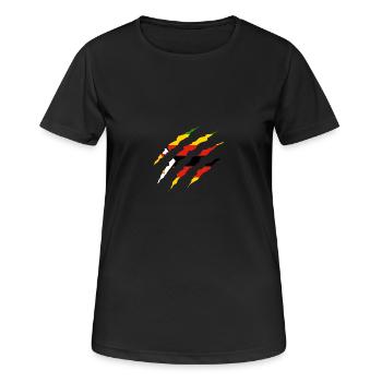 Claw Klaue Laender Zimbabwe png - Women's Breathable T-Shirt - black - Front - AI Model Female 172 light (172cm)