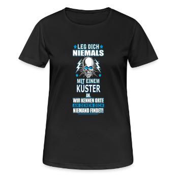 KÜSTER - Frauen T-Shirt atmungsaktiv - Schwarz - Vorne - AI Model Female 172 light (172cm)