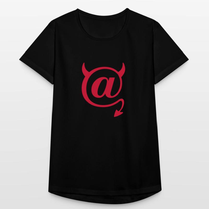 Devil @ Devil Nerd Programmeur de symboles IT T-shirt respirant Femme