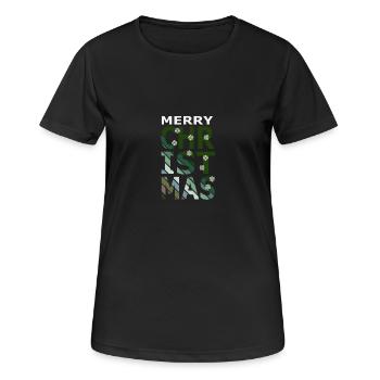 Christmas tree Christmas tree Xmas - Women's Breathable T-Shirt - black - Front - AI Model Female 172 light (172cm)