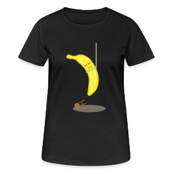 morts banane - T-shirt respirant Femme - noir - Devant - AI Model Female 172 light (172cm)