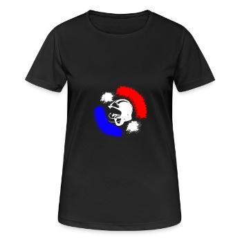 firefighter from France - Women's Breathable T-Shirt - black - Front - AI Model Female 172 light (172cm)