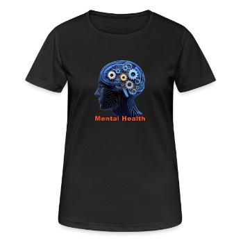Gesundheit - Frauen T-Shirt atmungsaktiv - Schwarz - Vorne - AI Model Female 172 light (172cm)