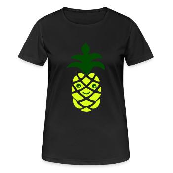 Pineapple - Women's Breathable T-Shirt - black - Front - AI Model Female 172 light (172cm)