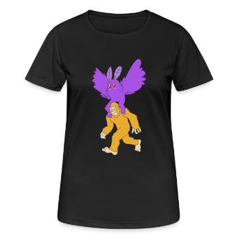 Papillon de nuit - T-shirt respirant Femme - noir - Devant - AI Model Female 172 light (172cm)
