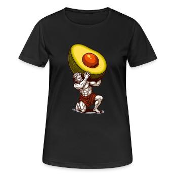 Statue des Rechtsanwalts - Frauen T-Shirt atmungsaktiv - Schwarz - Vorne - AI Model Female 172 light (172cm)