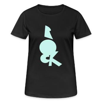 Jupe - T-shirt respirant Femme - noir - Devant - AI Model Female 172 light (172cm)