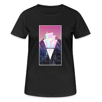 esthétique - T-shirt respirant Femme - noir - Devant - AI Model Female 172 light (172cm)