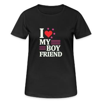 shirt partenaire - T-shirt respirant Femme - noir - Devant - AI Model Female 172 light (172cm)