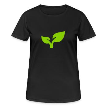 Plant - Women's Breathable T-Shirt - black - Front - AI Model Female 172 light (172cm)