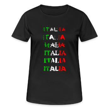italia - Women's Breathable T-Shirt - black - Front - AI Model Female 172 light (172cm)