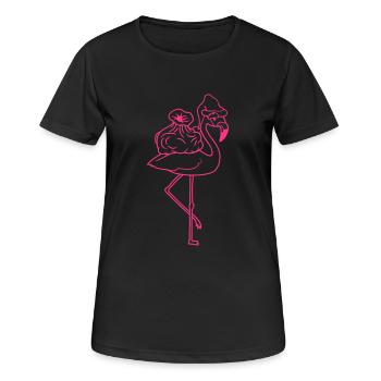 weihnachten winter geschenke sack nikolaus santa c - Frauen T-Shirt atmungsaktiv - Schwarz - Vorne - AI Model Female 172 light (172cm)