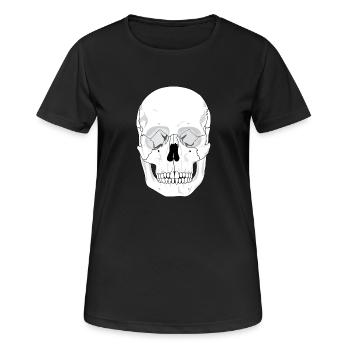 hallowee n754 - Frauen T-Shirt atmungsaktiv - Schwarz - Vorne - AI Model Female 172 light (172cm)