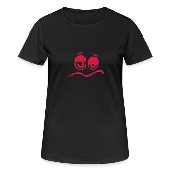 malade 404 - T-shirt respirant Femme - noir - Devant - AI Model Female 172 light (172cm)