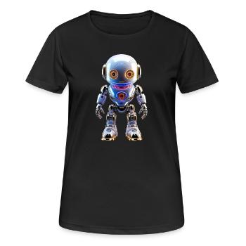 Robots for the individual LooK - Women's Breathable T-Shirt - black - Front - AI Model Female 172 light (172cm)