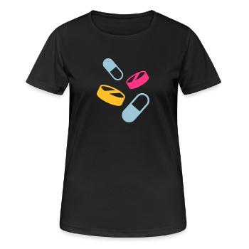 Medicine - Women's Breathable T-Shirt - black - Front - AI Model Female 172 light (172cm)