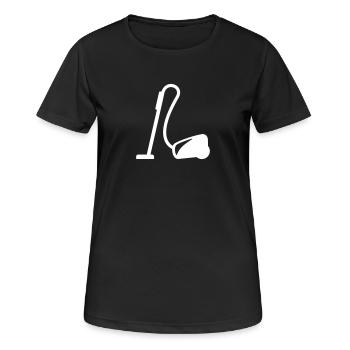 Aspirateur - T-shirt respirant Femme - noir - Devant - AI Model Female 172 light (172cm)