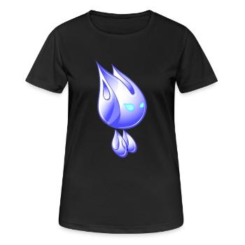 Être de lumière I - T-shirt respirant Femme - noir - Devant - AI Model Female 172 light (172cm)