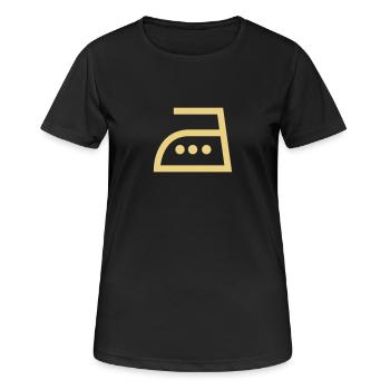 ironing,clothing - Women's Breathable T-Shirt - black - Front - AI Model Female 172 light (172cm)