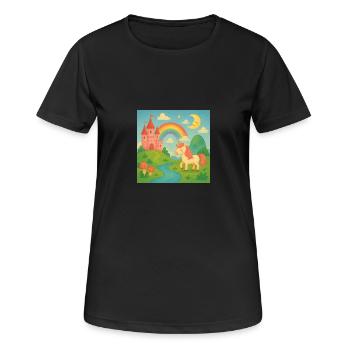 Imagination - T-shirt respirant Femme - noir - Devant - AI Model Female 172 light (172cm)