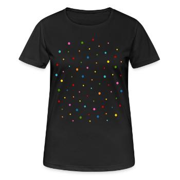 Confetti - Women's Breathable T-Shirt - black - Front - AI Model Female 172 light (172cm)