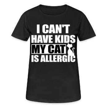 Funny cats saying cat mom - Women's Breathable T-Shirt - black - Front - AI Model Female 172 light (172cm)