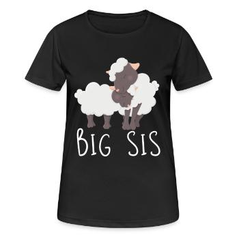 Big Sister - Frauen T-Shirt atmungsaktiv - Schwarz - Vorne - AI Model Female 172 light (172cm)