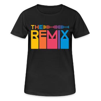 The Remix Partnerlook Père fils fille Original - T-shirt respirant Femme - noir - Devant - AI Model Female 172 light (172cm)