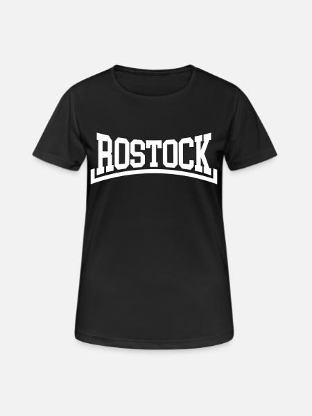 Rostock - Frauen T-Shirt atmungsaktiv - Schwarz