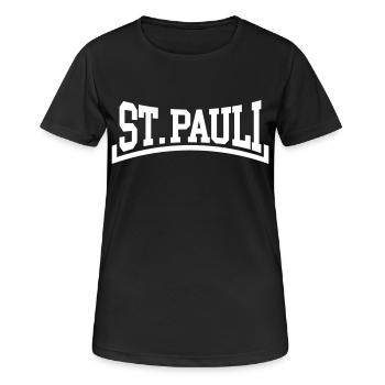 Saint-Pauli - T-shirt respirant Femme - noir - Devant - AI Model Female 172 light (172cm)
