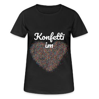Confetti in the heart - Women's Breathable T-Shirt - black - Front - AI Model Female 172 light (172cm)