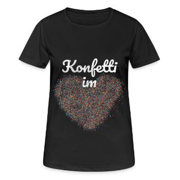 Confetti in the heart - Women's Breathable T-Shirt - black - Front - AI Model Female 172 light (172cm)