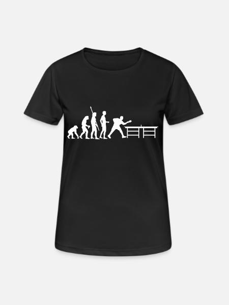 evolution_table_tennis_a - Women's Breathable T-Shirt - black