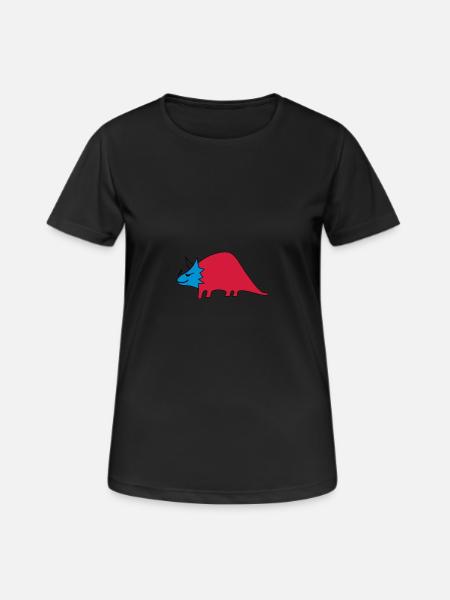 Dino Trizzi dans les couleurs de votre choix - T-shirt respirant Femme - noir