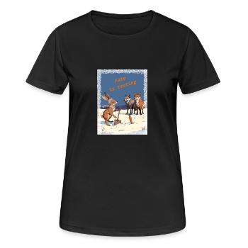 L’épreuve du destin - T-shirt respirant Femme - noir - Devant - AI Model Female 172 light (172cm)