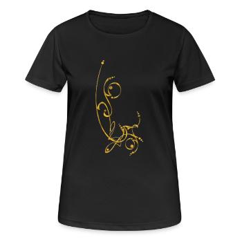 DECO 3 - T-shirt respirant Femme - noir - Devant - AI Model Female 172 light (172cm)