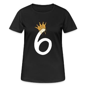 6 - Women's Breathable T-Shirt - black - Front - AI Model Female 172 light (172cm)