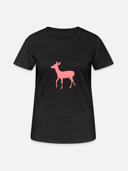 Biche - T-shirt respirant Femme - noir
