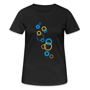 bubbles - Women's Breathable T-Shirt - black - Front - AI Model Female 172 light (172cm)