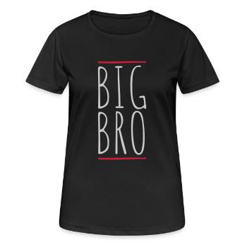 Bar Logo Big Bro - T-shirt respirant Femme - noir - Devant - AI Model Female 172 light (172cm)