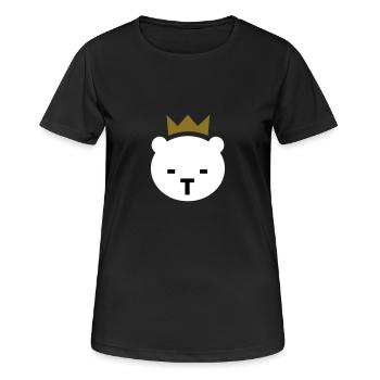 Ours de Berlin - T-shirt respirant Femme - noir - Devant - AI Model Female 172 light (172cm)