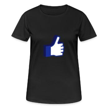 Comme 3D - T-shirt respirant Femme - noir - Devant - AI Model Female 172 light (172cm)