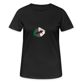 Algerien - Frauen T-Shirt atmungsaktiv - Schwarz - Vorne - AI Model Female 172 light (172cm)