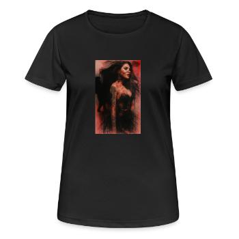 Woman evolution omikly  pop girl red - Women's Breathable T-Shirt - black - Front - AI Model Female 172 light (172cm)