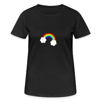 arc en ciel - T-shirt respirant Femme - noir - Devant - AI Model Female 172 light (172cm)