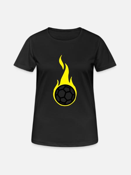 handball 1 clr2 - Women's Breathable T-Shirt - black